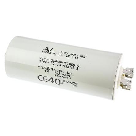 Vrstvové kondenzátory, řada: C27 40 μF ±5 % 470V ac, Montáž na rám KEMET