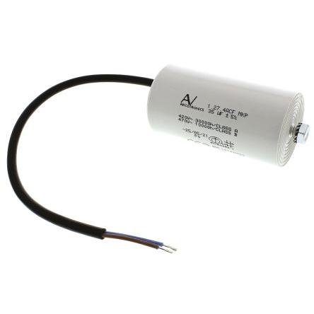 Vrstvové kondenzátory, řada: C27 35 F ±5 % 470V ac, Montáž na rám 0.8 mm KEMET