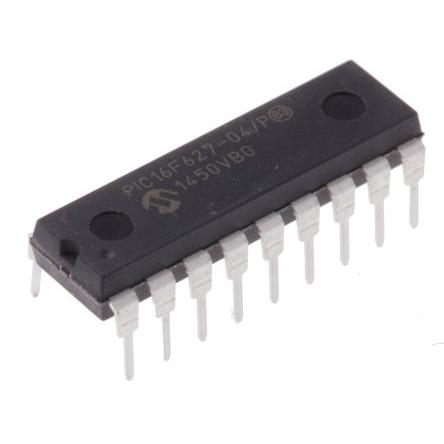 Microchip Mikrokontrolér 8 bit PIC 4 MHz Blesk 224 bit RAM, počet kolíků: 18 kolíkový, PDIP
