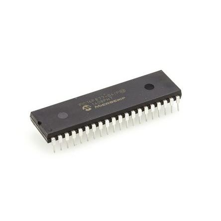 Microchip Mikrokontrolér PIC16F877-04/P 8 bit PIC 4 MHz Blesk 368 bit RAM, počet kolíků: 40 kolíkový, PDIP