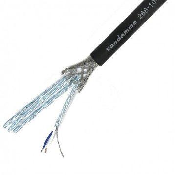 Audio kabel Stíněný, vnější průměr: 9.6 mm OD Van Damme, Černá 25 m
