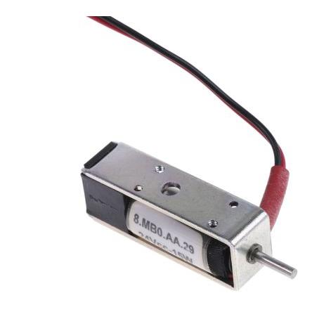 Mecalectro Lineární solenoid, 24V 36 mm 12.7mm 10 mm