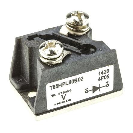 Vishay Dioda VS-T85HFL60S02 Spínané 85 A 600 V 200 ns, T-Module, počet kolíků: 2 kolíkový