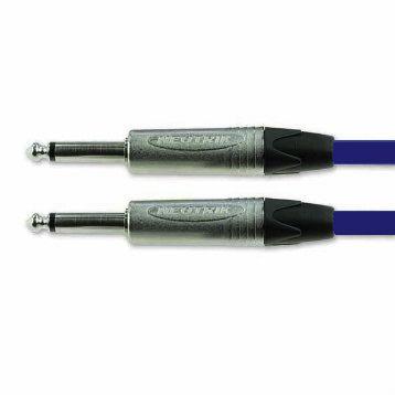 Pomocný kabel délka 3 m, A: Vnější, A: Tlačítka 6 mm Van Damme, B: Vnější, B: Tlačítka 6 mm, Modrá 101-002-202-060