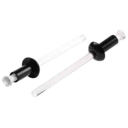 Essentra Nýt, Nylon, délka nýtu: 9.6 mm, Obyčejný Polykarbonát Nýtovací, průměr nýtu: 4 mm