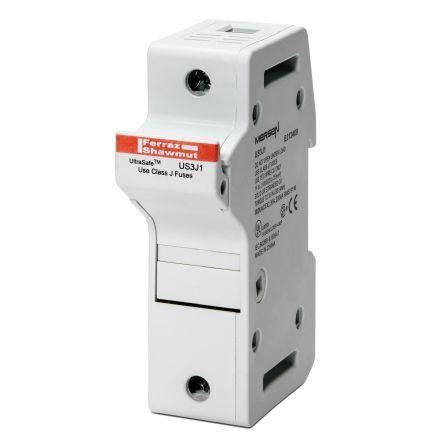 Držák pojistek s montáží na lištu DIN 30A 600V ac Mersen 3pólový