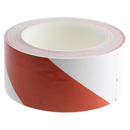 Páska pro vyznačení průchodu Samolepicí polyvinylchlorid, Bílá, Červená Polyvinylchlorid 0.14 mm 50mm, délka: 33 m Brady