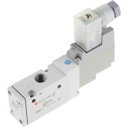 Pneumatický solenoidový ventil 3/2 běžně zavřený, řada: SYJ G 1/8 Elektromagnetický/pružina, max. průtok: 490.75NL/min
