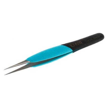 Pinzeta, celková délka: 4.7in Antimagnetický, Nerezová ocel Špičatý špička Dávkovač pájení druhé cívky ESD Weller Erem
