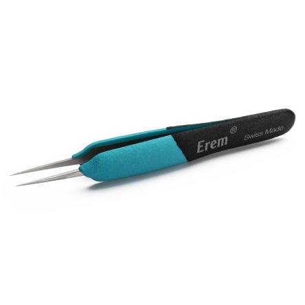 Pinzeta, celková délka: 4.7in Antimagnetický, Nerezová ocel Špičatý špička Dávkovač pájení druhé cívky ESD Weller Erem