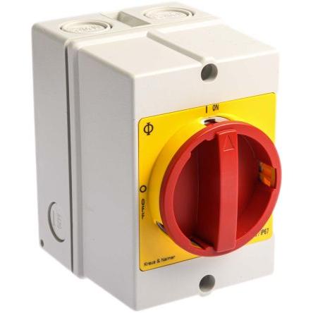Kraus & Naimer Oddělovací (hlavní) vypínač, rozsah: KG 3pólový Povrch IP66, IP67 25A 7.5 kW