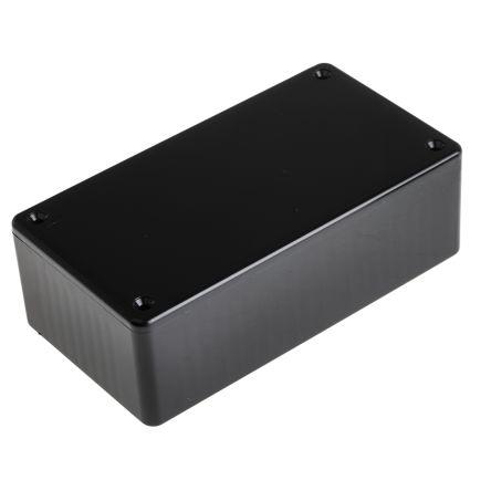 Hammond Pouzdro, řada: 1591 IP54 Nestíněný S přírubou barva Černá barva Černá ABS 120 mm 40 mm 65 mm