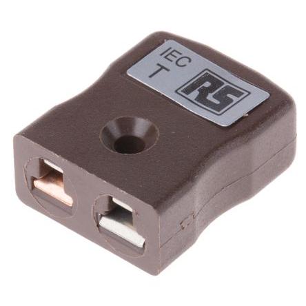 Konektor termočlánku, pro použití s: Termočlánek typu T RS PRO, Konektor termočlánku