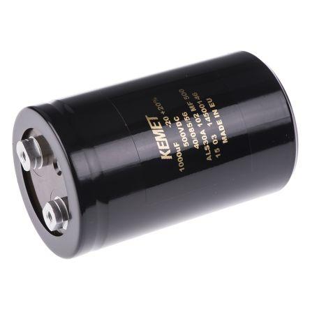 Kondenzátor, řada: ALS30 1000 μF ±20 % 175mΩ 500V dc, Šroubová svorka KEMET