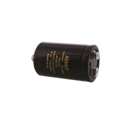 Kondenzátor, řada: ALS31 10000 μF ±20 % 28mΩ ALS31A103KE100 100V dc, Šroubová svorka KEMET