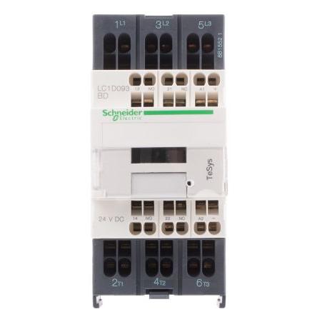 Schneider Electric 1 NO, 1 NC Stykač napětí ve vinutí 24V dc 3pólový 9 A 690V ac 4 kW s 3 NO kontakty 24V dc Řízení