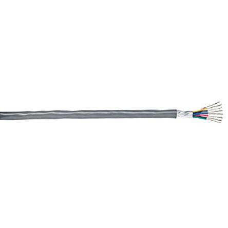 Vícežilové průmyslové kabely, řada: 9538, Polyvinylchlorid, 300V Belden 305 m, Stříbrná