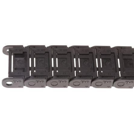 Kabelové rozdvojky, řada: e-chain Igumid G barva Černá 37mm x 15 mm x 1 m, min. poloměr ohybu 38 mm Igus