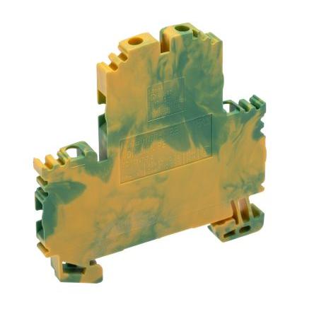 Weidmüller Svorka PE 1041620000, řada: WDK, 800V Zelená, Žlutá 2.5mm² 2 Šroubová IECEx/ATEX