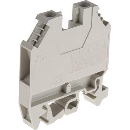 RS PRO Napájení přes svorkovnici, 1kV Šedá 6mm² 1 Šroubová ATEX