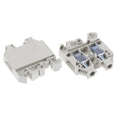 RS PRO Napájení přes svorkovnici, 1kV Šedá 10mm² 1 Šroubová ATEX
