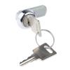 Zámková vložka S klíčem, Klíč, Plastové, hloubka od panelu k jazýčku: 9.5 mm, Chromová 20.3 x 17.7 mm Euro-Locks a Lowe