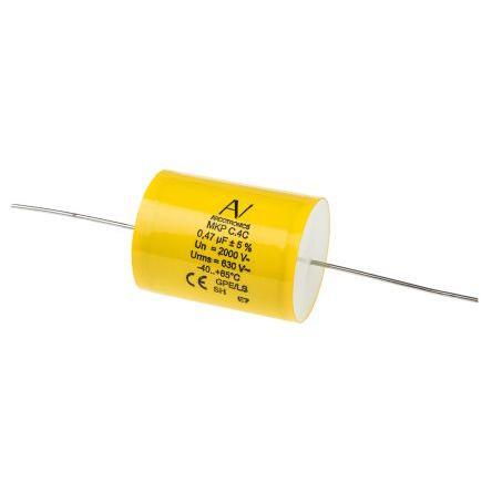 Vrstvové kondenzátory, řada: C4C 470 nF ±5 % 2 kV dc 630V ac, Průchozí otvor 1.2 mm KEMET