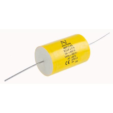 Polypropylenový kondenzátor, řada: C4G 2.2 μF ±5 % 850 V dc 450V ac, Průchozí otvor 1.2 mm KEMET