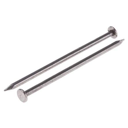 RS PRO Hřebík s kulatou hlavou, délka: 65 mm, Světlý, Ocel Hřebík s půlkulovou hlavou 2.65 mm 500 g