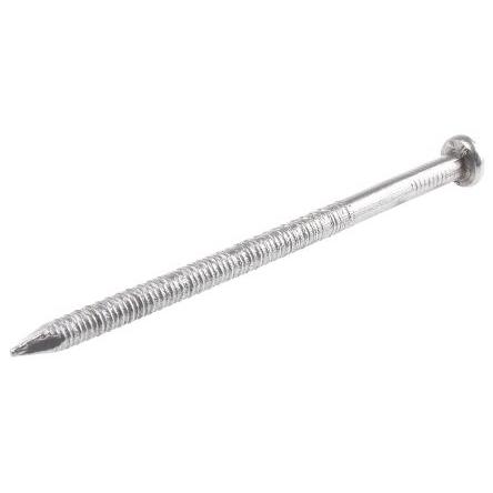RS PRO Hřebíky s vroubkovaným dříkem, délka: 100 mm, Světlý, Ocel Vroubkovaný dřík 5 mm 500 g