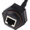 Molex Konektor RJ45, řada: ENSP3F5 Samec/samice Cat5, Cat5e, počet cest: 8, Rovný, Montáž do panelu F/UTP, počet portů: