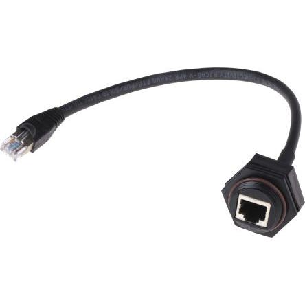 Molex Konektor RJ45, řada: ENSP3F5 Samec/samice Cat5, Cat5e, počet cest: 8, Rovný, Montáž do panelu F/UTP, počet portů: