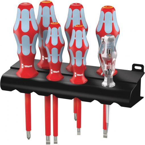 Wera 3160 i/7 Rack sada šroubováků, plochý, křížový PH, 7dílná, 05022728001