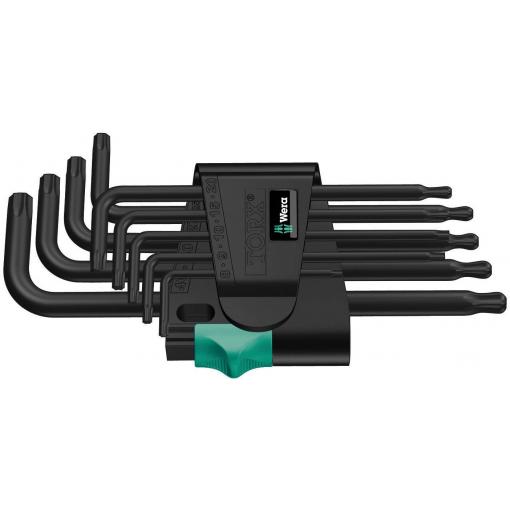 Wera 967 PKL/9 TORX® TORX sada klíčů T 8, T 9, T 10, T 15, T 20, T 25, T 27, T 30, T 40 9dílná