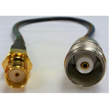 Koaxiální kabel, řada: CA12/195, Černá Vnitřní Polyvinylchlorid, A: SMA Vnitřní, B: TNC 30 cm Mobilemark