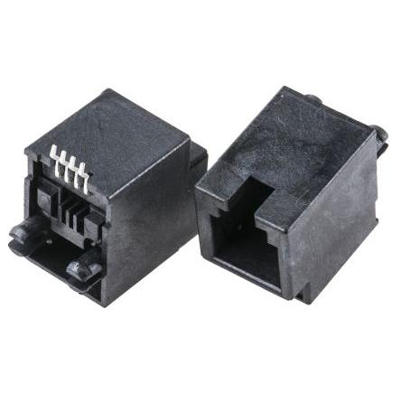 Molex Konektor RJ22, řada: 95503 Vnitřní Cat3, počet cest: 4, Rovný, Povrch Nestíněný, počet portů: 1portový