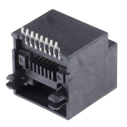 Molex Konektor RJ45, řada: 98266 Vnitřní Cat3, počet cest: 8, Rovný, Povrch Nestíněný, počet portů: 1portový