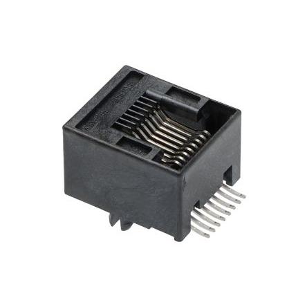 Molex Konektor RJ45, řada: 95501 Vnitřní Cat3, počet cest: 8, Pravý úhel, Povrch Nestíněný, počet portů: 1portový