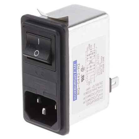 RS PRO Filtr IEC 4A Vnější, Zacvakávací montáž 5 x 20 mm, 250V ac 2 póly, 50Hz, 60 Hz Faston, 85 °C 1, -25 °C