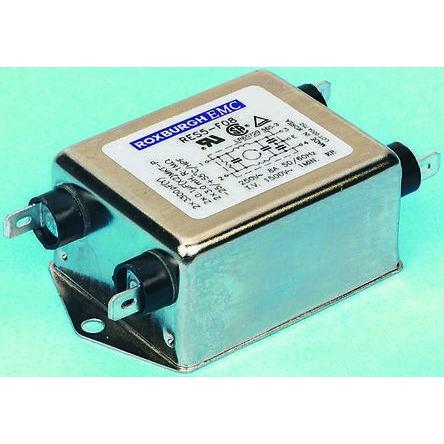 Filtr RFI, řada: RS PRO, 100 nF, 250V ac, 50Hz, 60 Hz, Montáž na rám 5 mH, Fast-On, 5 A, počet fází: 1, 500 μA, RS PRO,