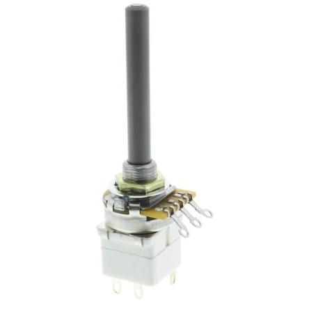 Potenciometr, průměr hřídele: 6.35 mm 1otáčkový, řada: 23 10 kΩ 20 % 0.4 W 1624202-2 Rotační, Montáž do panelu 1 TE
