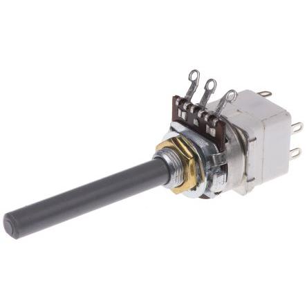 Potenciometr, průměr hřídele: 6.35 mm 1otáčkový, řada: 23 4.7 kΩ 20 % 0.2 W 1624216-2 Rotační, Montáž do panelu 1 TE