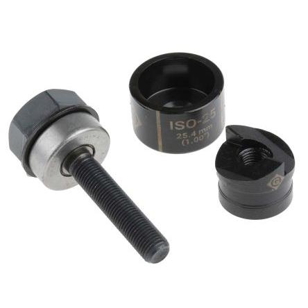 Sada razníků a matric Greenlee 25.4 mm Kulatý Ruční