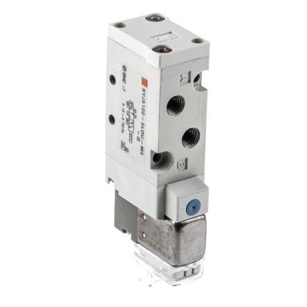 Pneumatický solenoidový ventil 5/2, řada: SYJ5000 Metrické Elektromagnetický/pružina, max. průtok: 129L/min SMC 24V dc