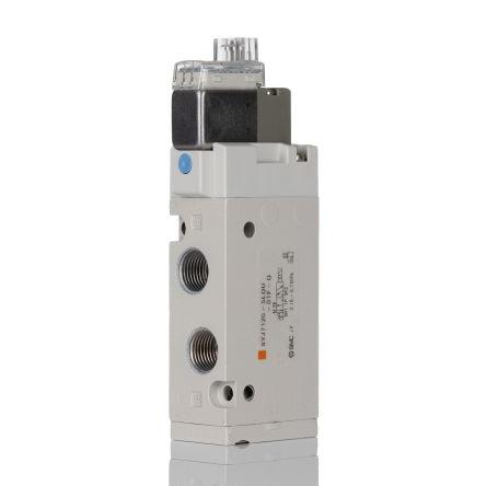 Pneumatický solenoidový ventil 5/2, řada: SYJ7000 G 1/8 Elektromagnetický/pružina, max. průtok: 626L/min SMC 24V dc