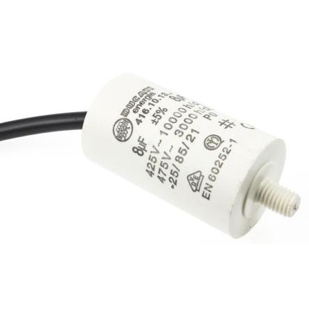 Vrstvové kondenzátory, řada: 4.16.10 8 μF ±5 % 500V ac, Montáž šroubem 0.7 mm Ducati Energia