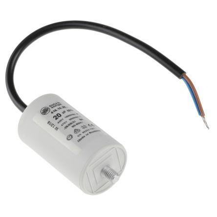 Vrstvové kondenzátory, řada: 4.16.10 20 μF ±5 % 500V ac, Montáž šroubem 0.7 mm Ducati Energia