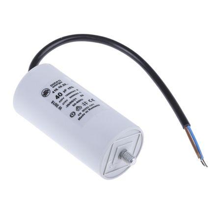 Vrstvové kondenzátory, řada: 4.16.10 40 μF ±5 % 500V ac, Montáž šroubem 0.7 mm Ducati Energia