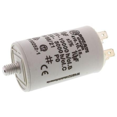 Vrstvové kondenzátory, řada: 4.16.10 10 μF ±5 % 450V ac, Zásuvná montáž 0.7 mm Ducati Energia