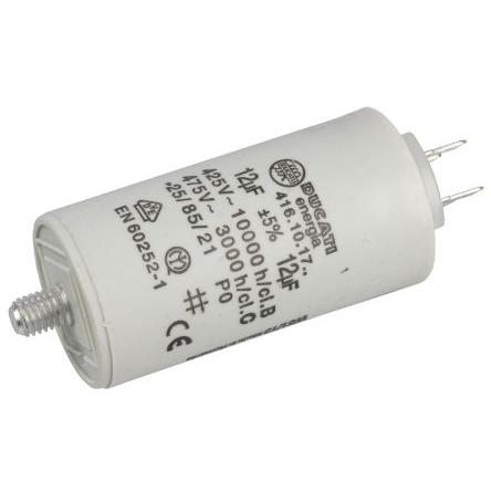Vrstvové kondenzátory, řada: 4.16.10 12 μF ±5 % 450V ac, Montáž šroubem 0.7 mm Ducati Energia